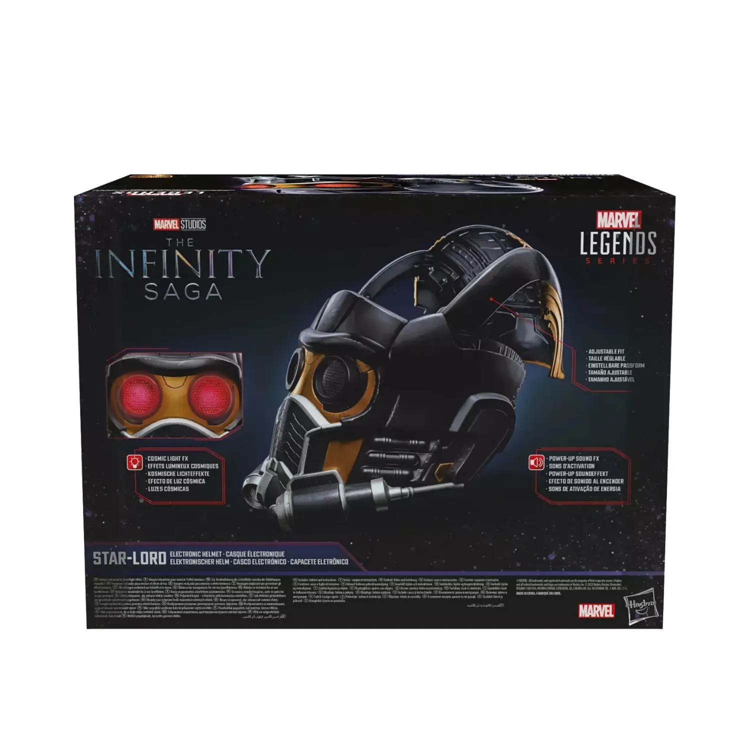 marvel legends series – star-lord electronic roleplay helmet - slika 12