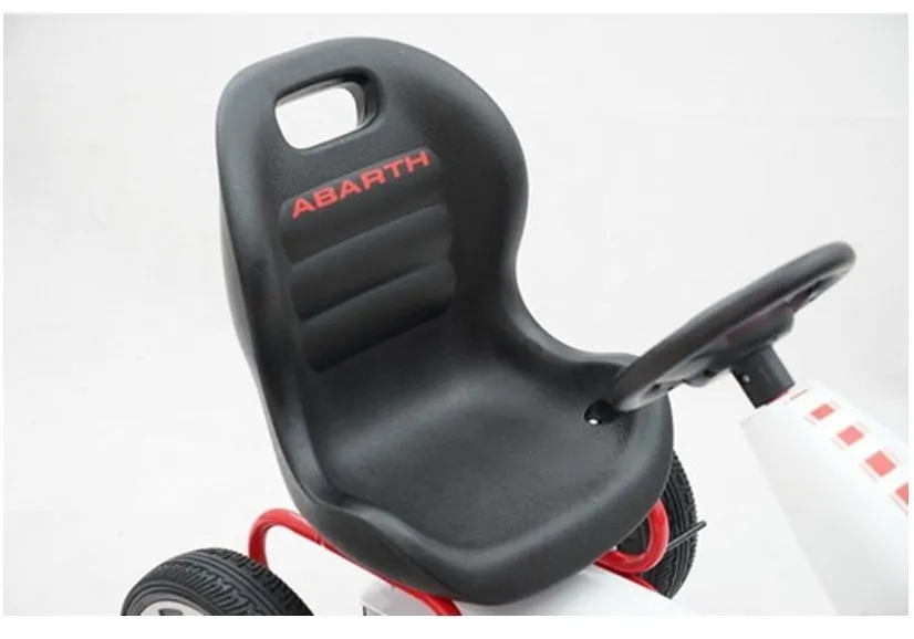go-kart na pedale abarth - bijeli - slika 8