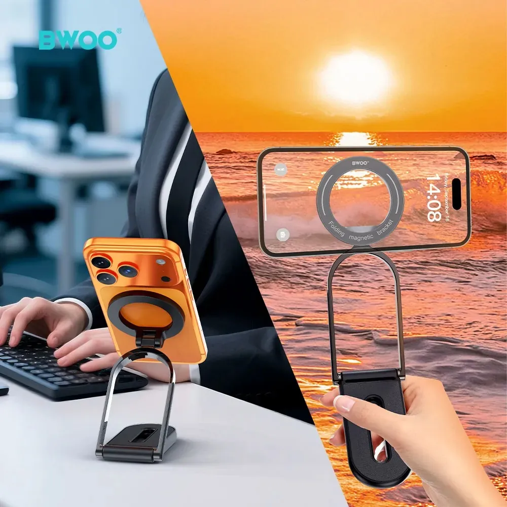 360 rotacijski prilagodljiv magnetni i vakumski mobitel stalak za auto, ured, doma, kupaonu - slika 3
