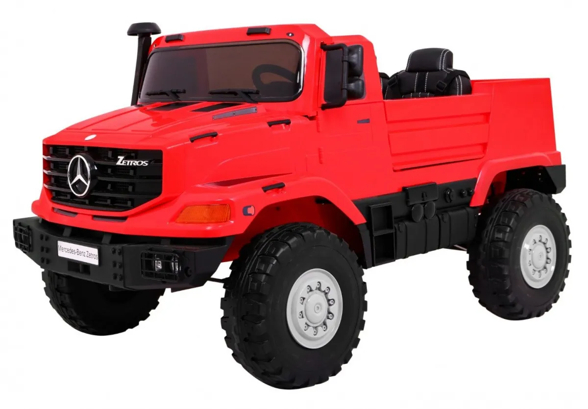 Licencirani auto na akumultor Mercedes Benz Zetros - crveni - Mursko Središće