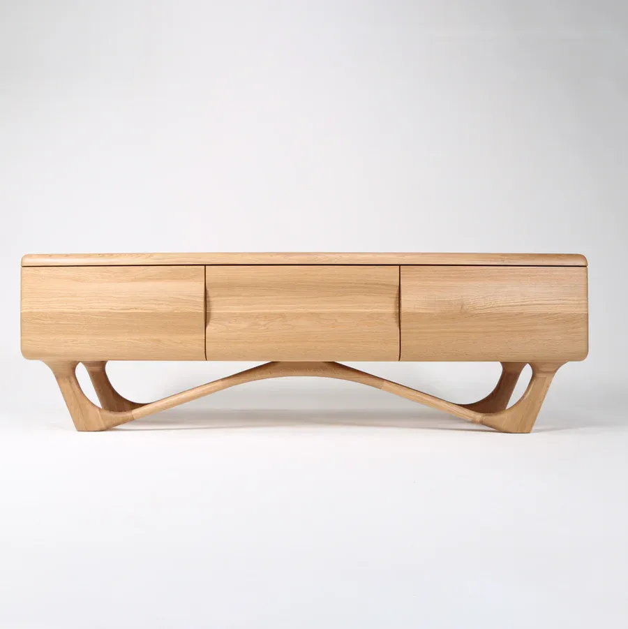 tv komoda antoni 160x45cm, materijal: puno drvo hrast - slika 2
