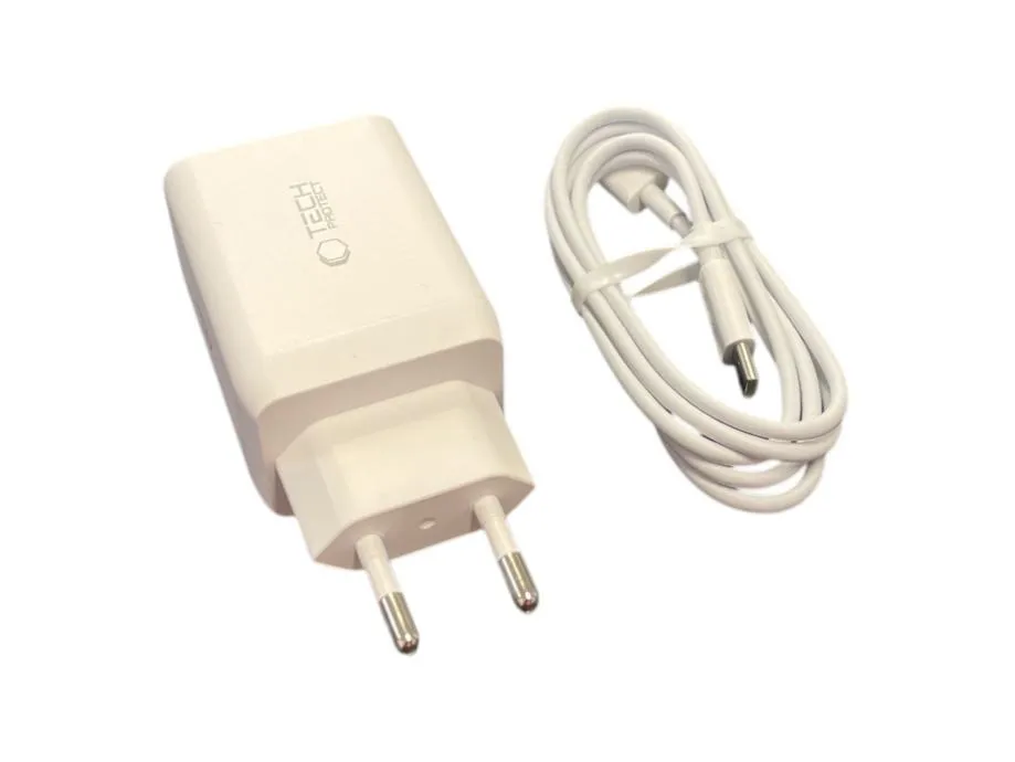 brzi zidni punjač tech protect nc45w gan / r1, rate! - slika 3
