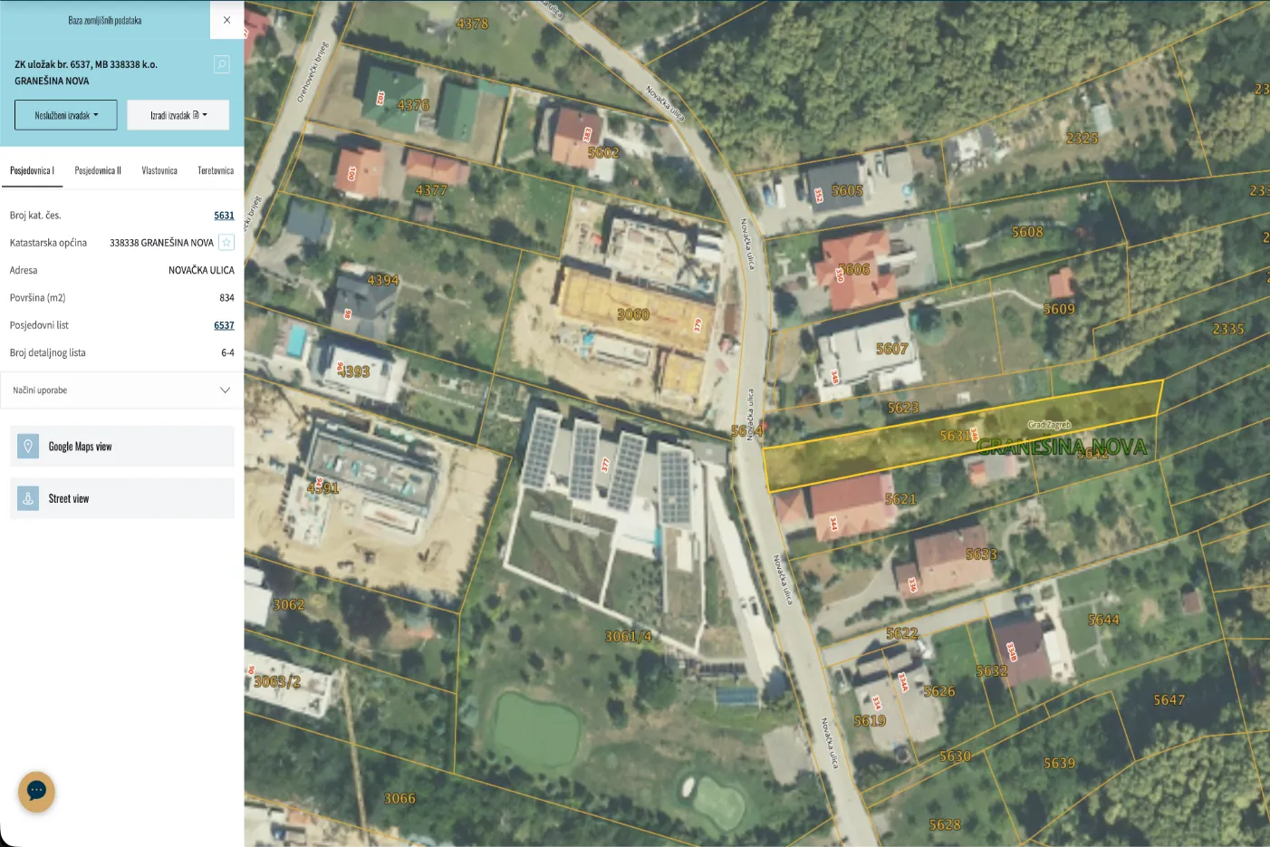 građevinsko zemljište, zagreb (granešina), 834 m2 - slika 16