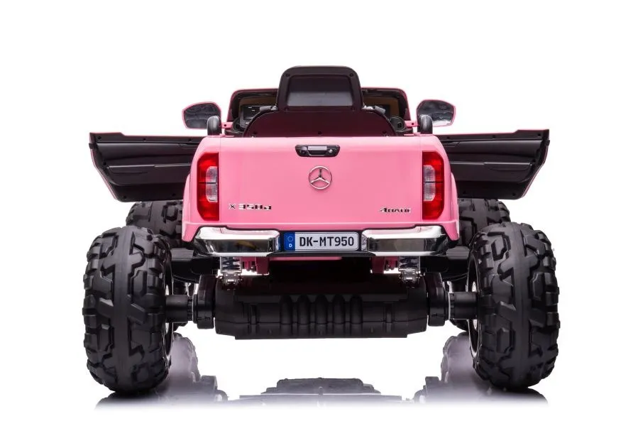 licencirani auto na akumulator mercedes dk-mt950 4x4 - svijetlo rozi - slika 8