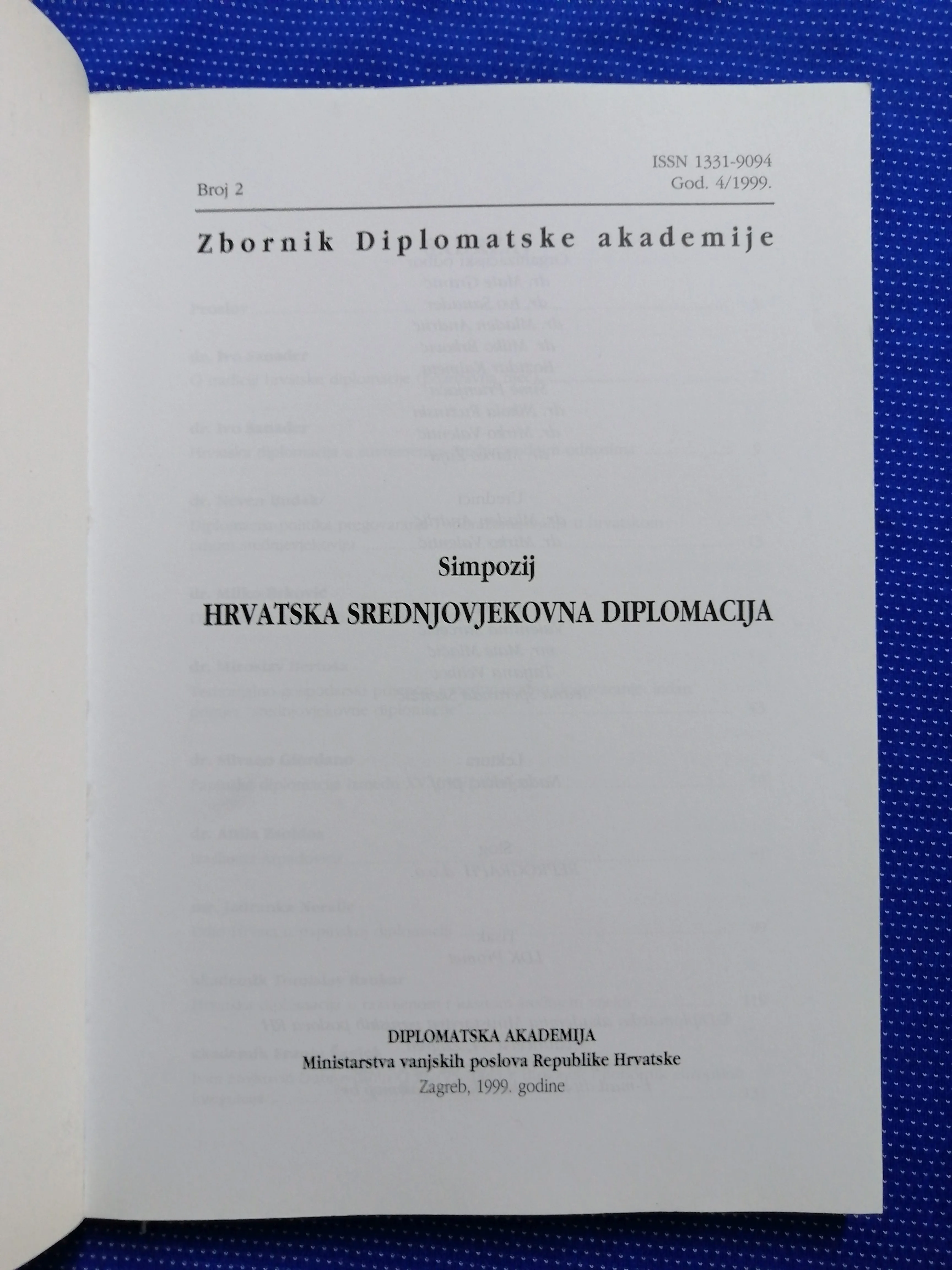 hrvatska srednjovjekovna diplomacija - slika 2
