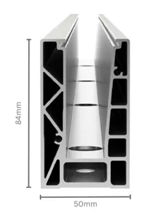 kontinuirana aluminijska vodilica za staklene ograde bv 4500 eco - slika 2