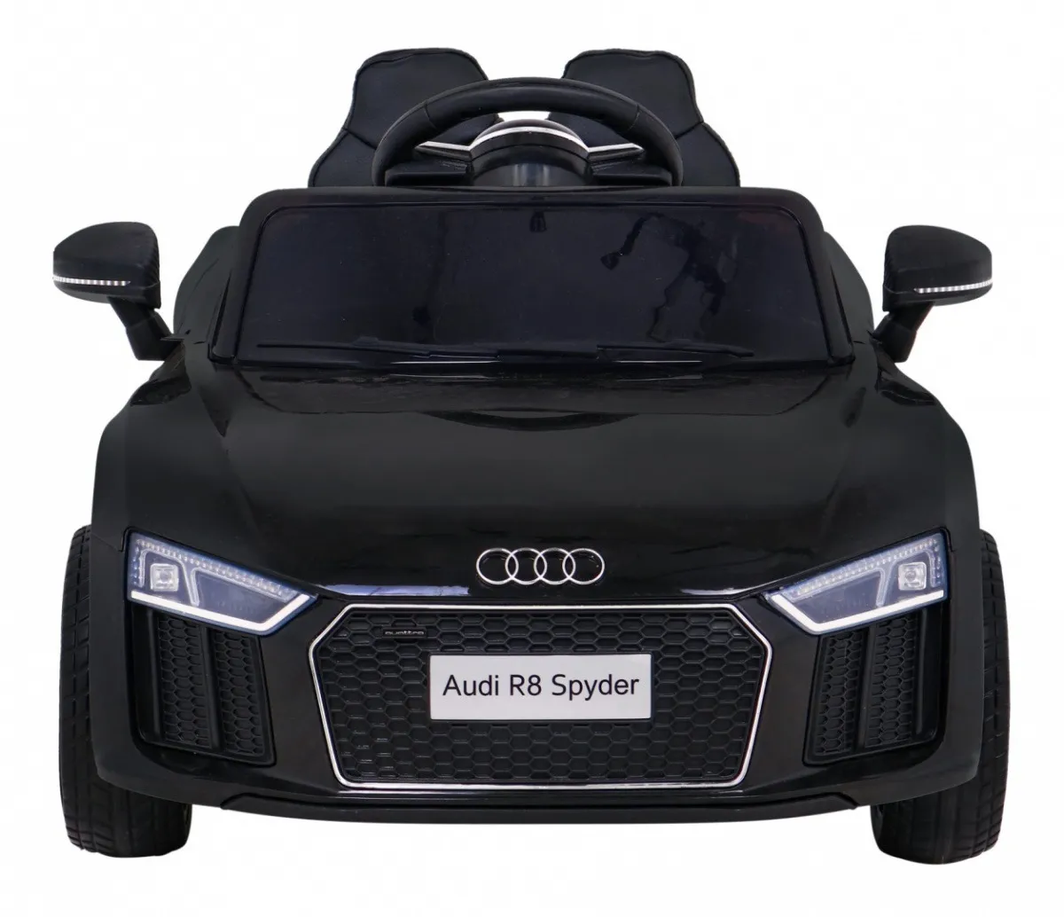 licencirani auto na akumulator audi r8 - crni - slika 3