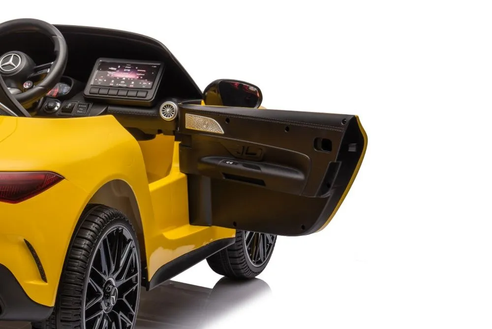 licencirani auto na akumulator mercedes amg sl63 - žuti/lakirani - slika 14