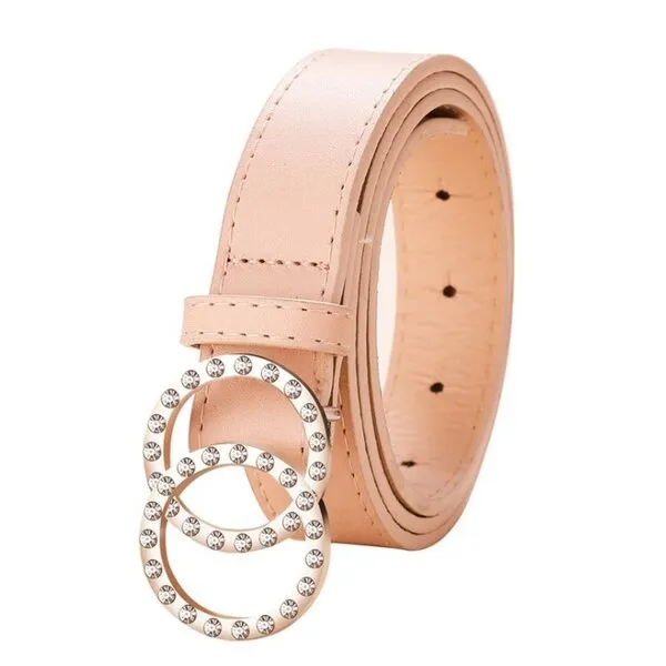 crystal double ring - ženski remen - slika 2