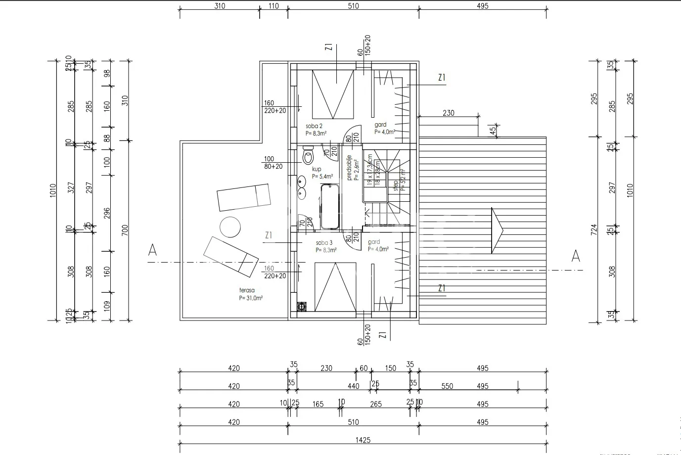 vrsi , građevinsko zemljište s glavnim projektom - slika 3