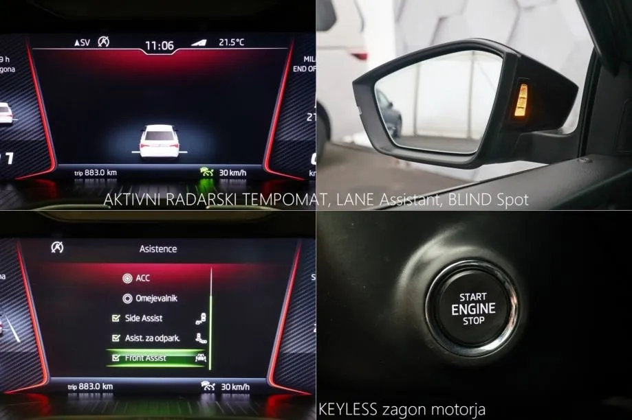 škoda superb combi 2.0tdi combi dsg matrix virtual radartempom - slika 6