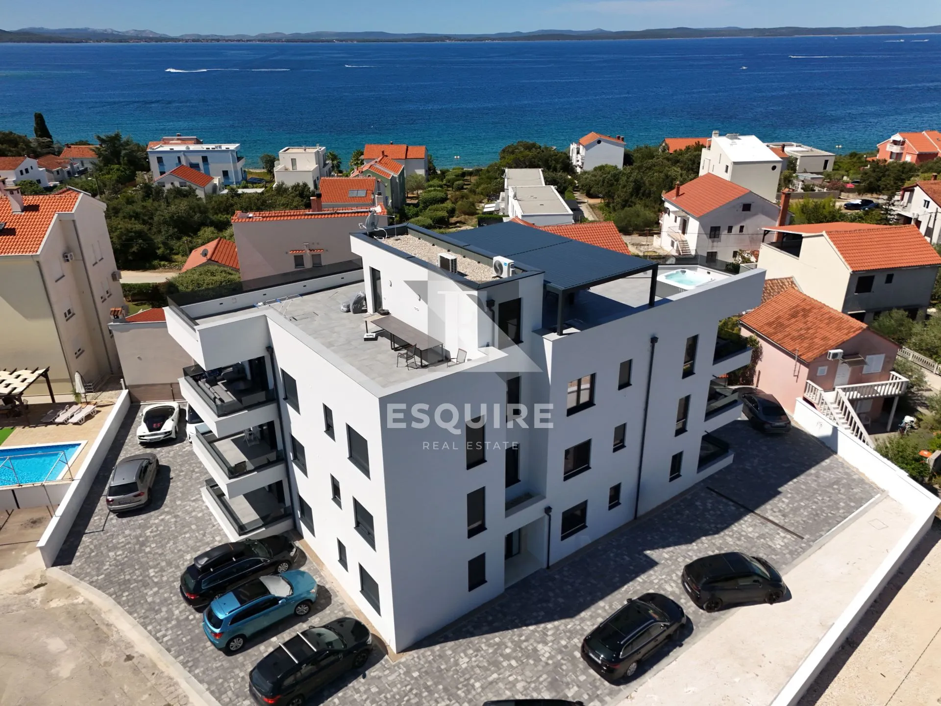 petrčane - punta skala luksuzni penthouse s krovnom terasom nadomak mora!! - slika 16