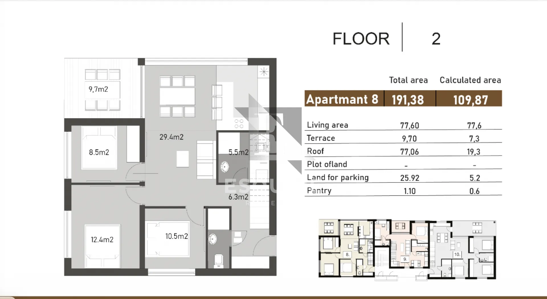 nin - trosoban penthouse s8 u luksuznoj novogradnji 1. kat - 110m2 - slika 24
