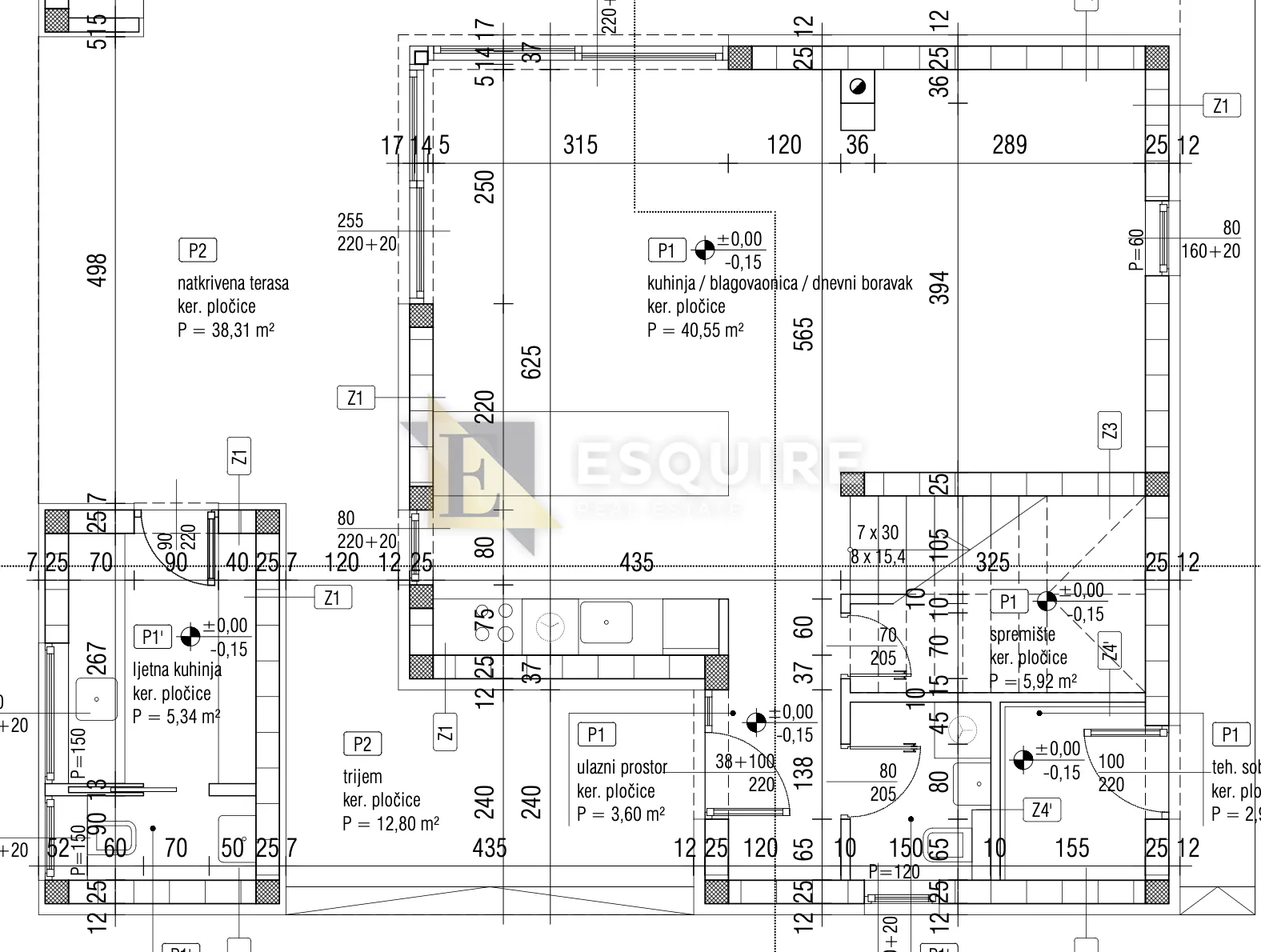 nin - žerava - moderna trosobna vila s bazenom - 188m2 - slika 58