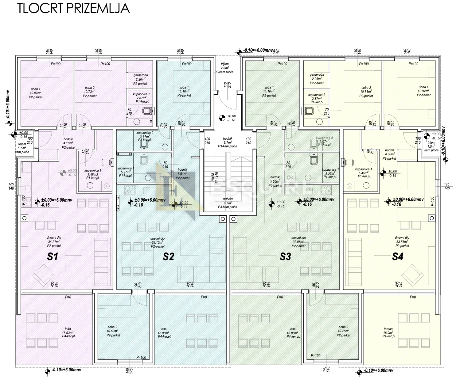 privlaka - dvosoban troetažni stan s7, useljivo - 130m2 - slika 30