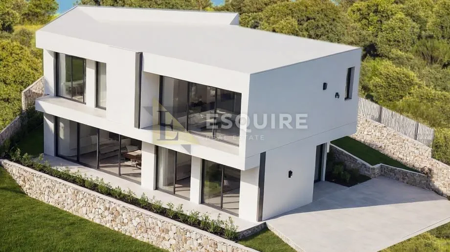OPATIJA - VEPRINAC - Građevinsko zemljište s panoramskim pogledom i idejnim projektom - 813m2 - Veprinac, Opatija