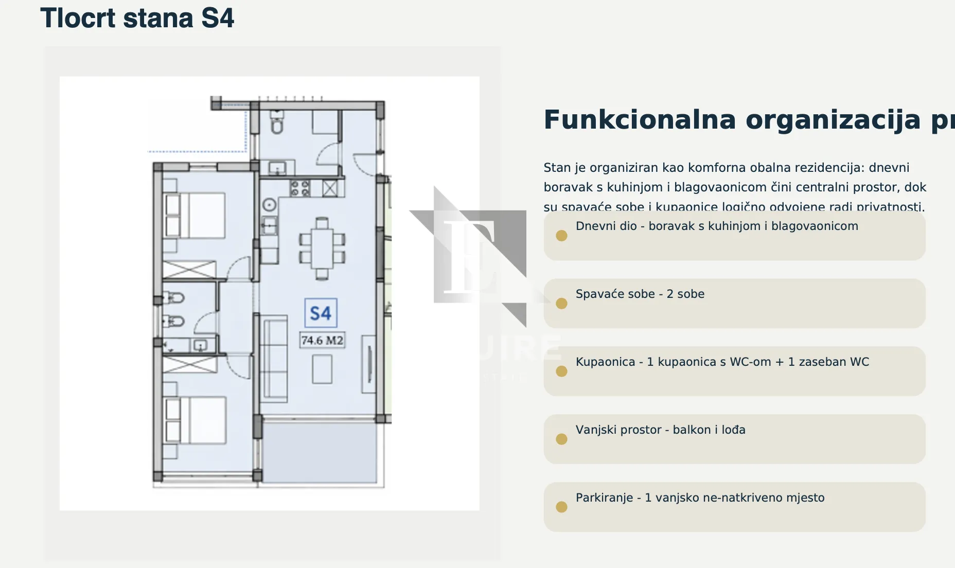 privlaka - lux novogradnja 1. red do mora - dvosoban stan s4 na 1. katu - 74m2 - slika 6