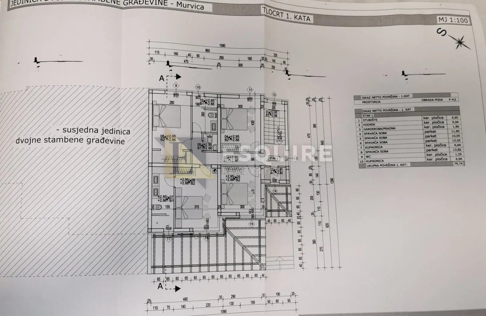 murvica - dvojna kuća, 5 soba, garaža - 241m2 - slika 40