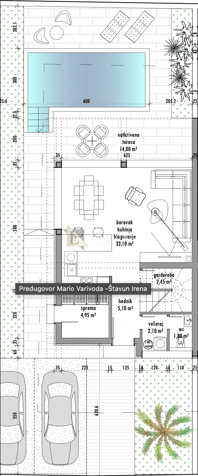 privlaka – moderna duplex vila s bazenom i panoramskim pogledom na more!! - slika 17