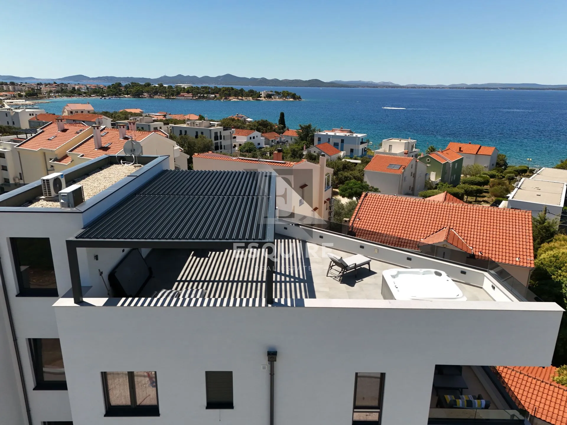 petrčane - punta skala luksuzni penthouse s krovnom terasom nadomak mora!! - slika 18