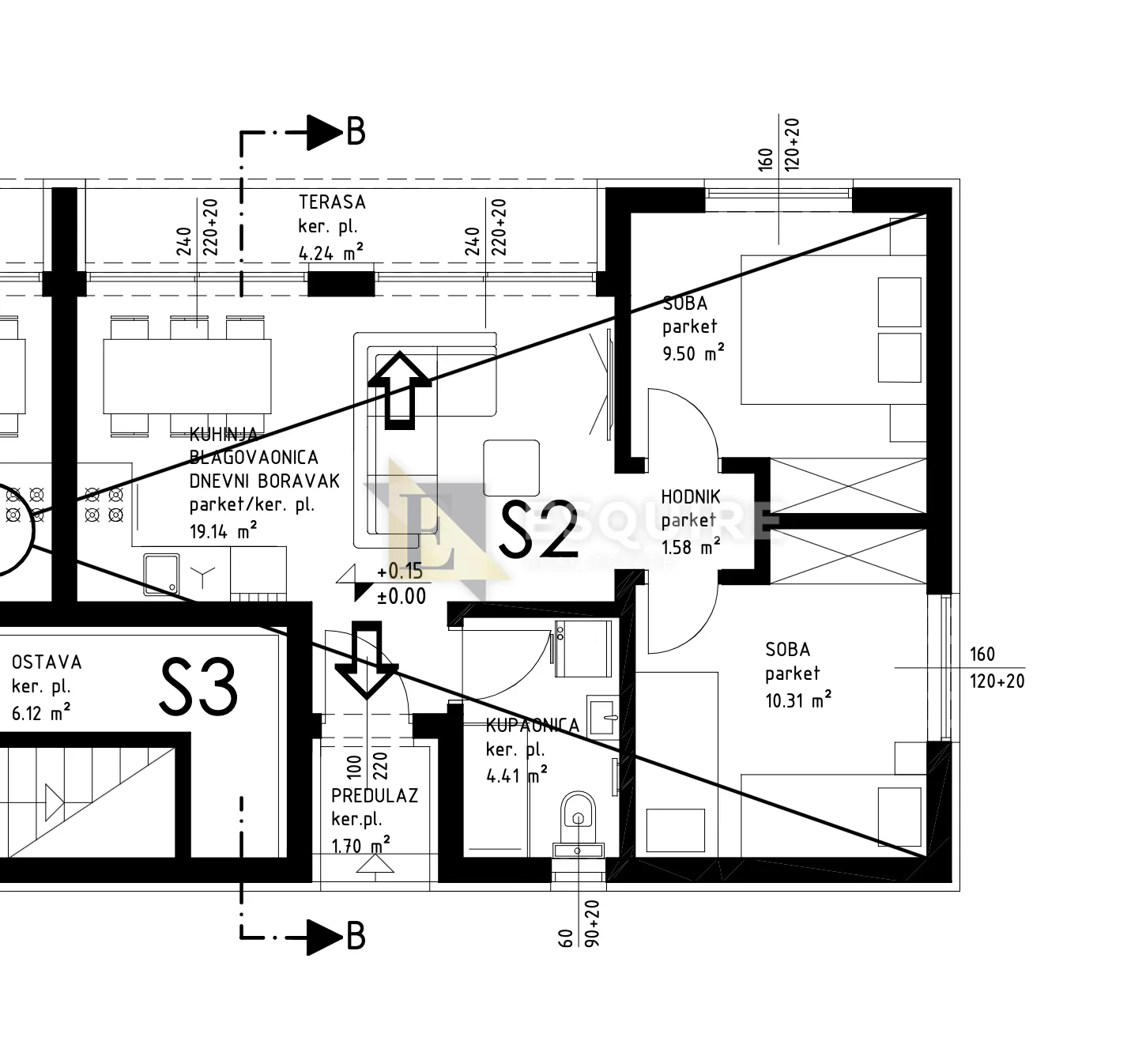privlaka – sabunike, dvosoban apartman u prizemlju s vrtom!! - slika 14