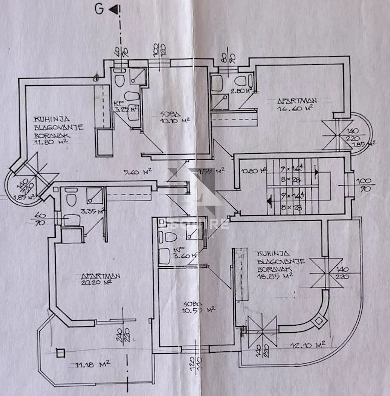zaton - luksuzna vila s bazenom, 8 spavaćih soba - 385m2 - slika 45