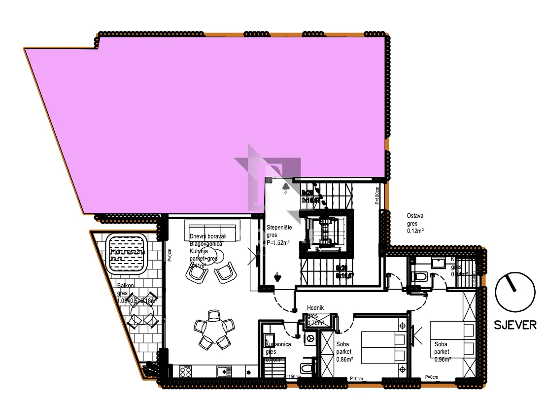 zadar - sukošan - trosoban stan s03, 20m od mora - 88m2 - slika 30