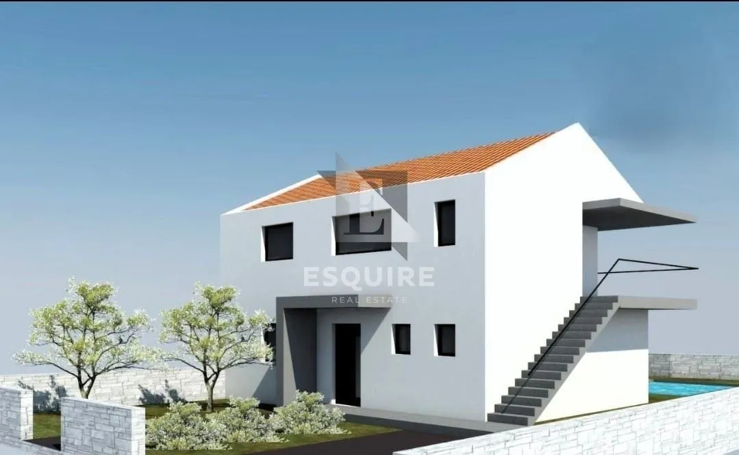 ždrilo -građevinsko zemljište od 374 m2 s projektom i građevinskom dozvolom!! - slika 2
