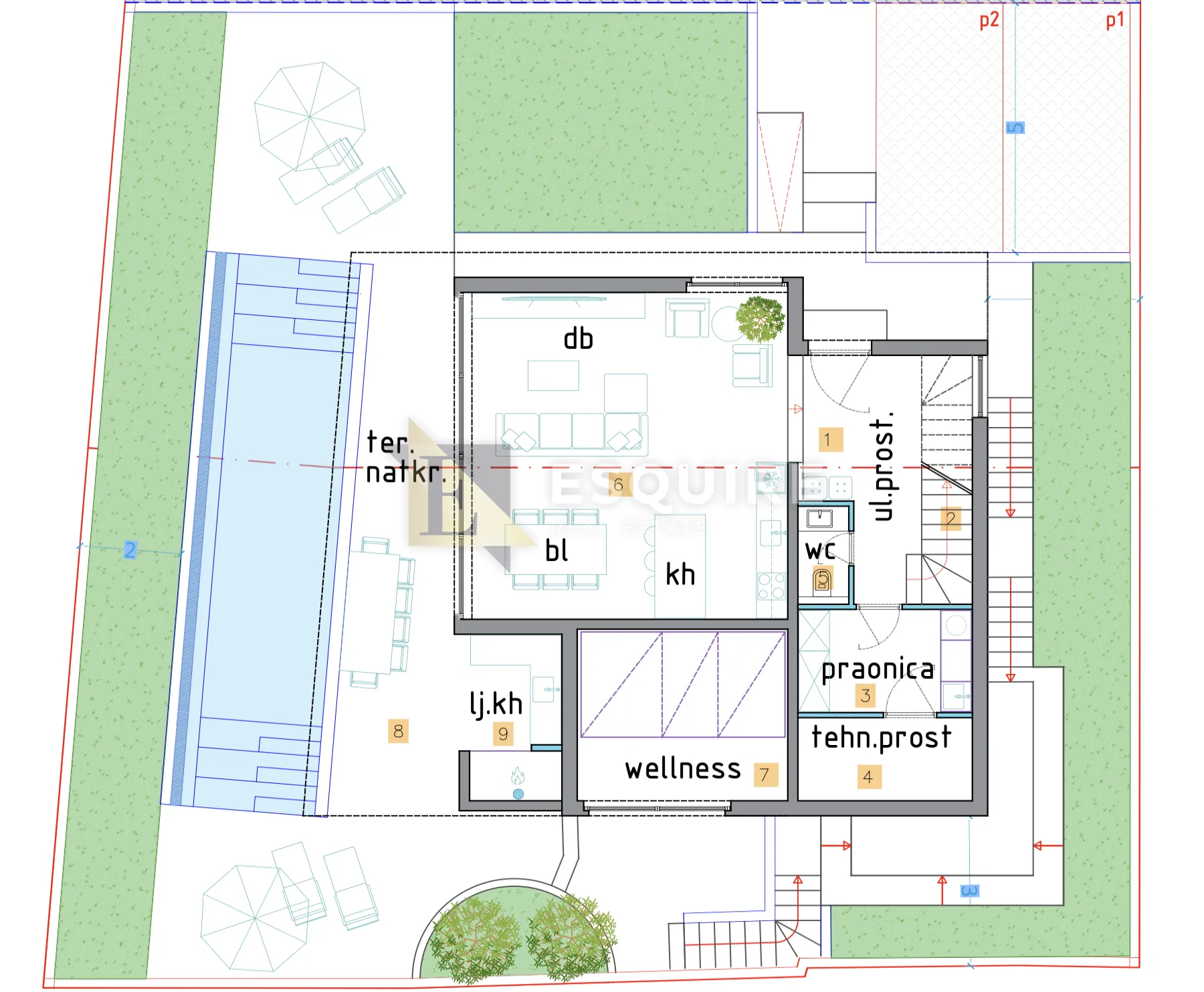 starigrad - moderna villa s bazenom 2. red od mora - 213m2 - slika 11