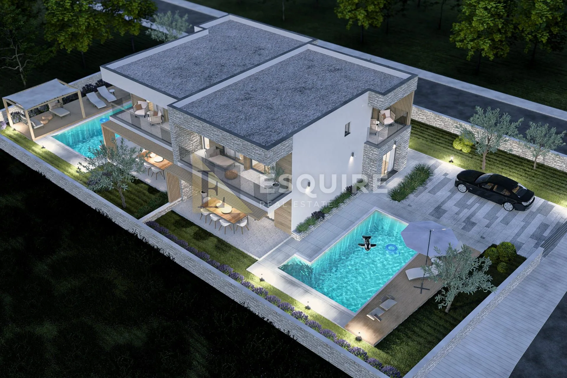 Vrsi-Vrsi Mulo, građevinsko zemljište u (865 m²) sa projektom i građevinskom dozvolom!!!!