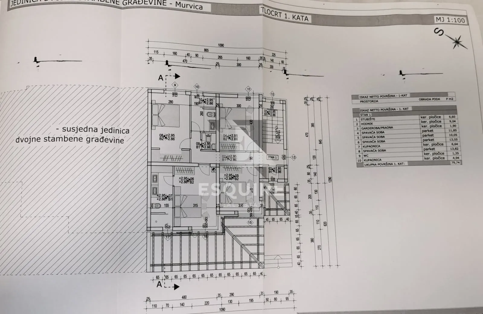 murvica - dvojna kuća, 5 soba, garaža - 241m2 - slika 40