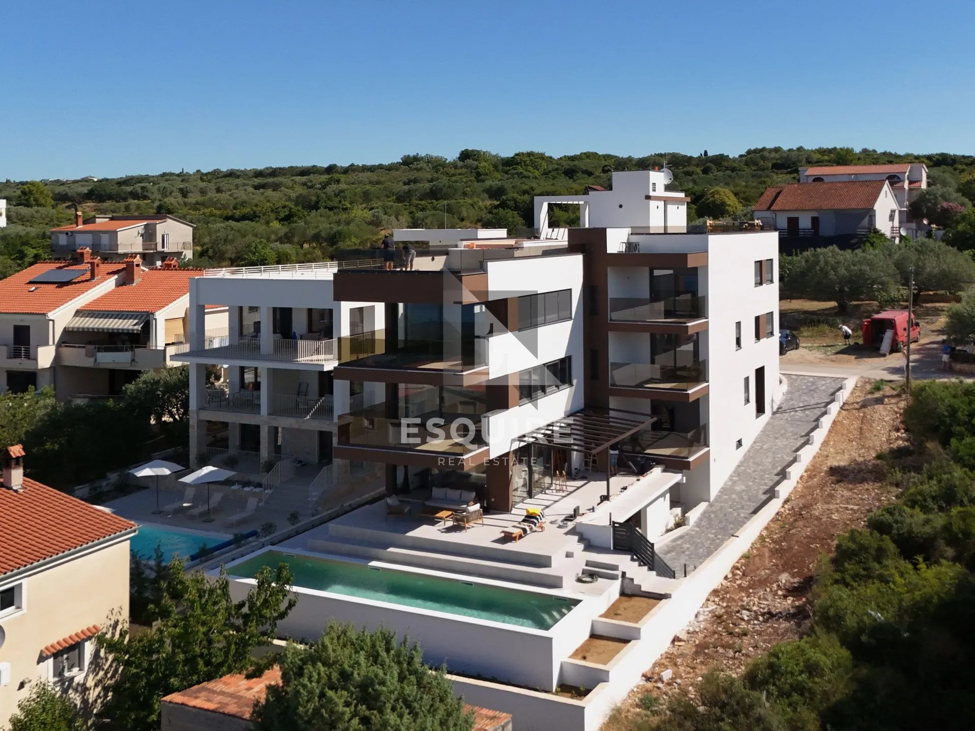 zadar - kožino luksuzan četverosoban penthouse s4 s grijanim bazenom na krovnoj terasi, 100m od mora - 265m2 - slika 2