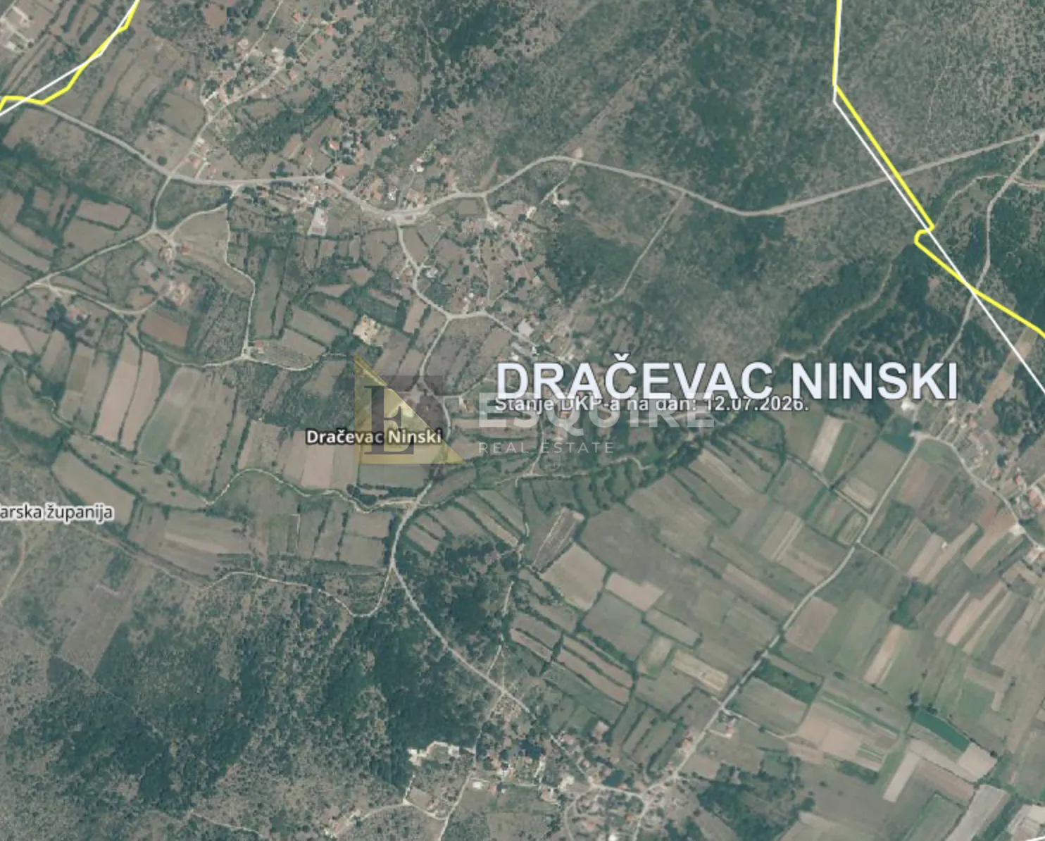 Dračevac Ninski - Građevinsko zemljište 843m²!! - Dračevac Ninski, Poličnik