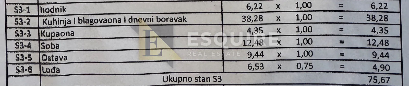 zadar - diklovac - dvosoban stan s3 na 1. katu - 84m2 - slika 22