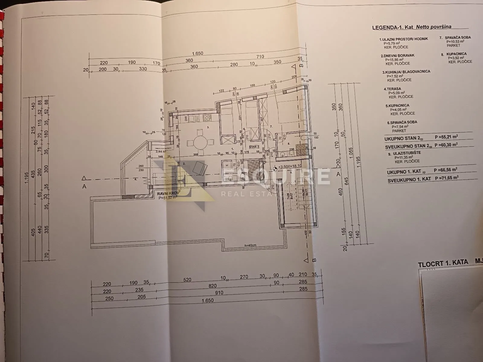 privlaka - mletak - zemljište s dozvolom za kuću - 475m2 - slika 6