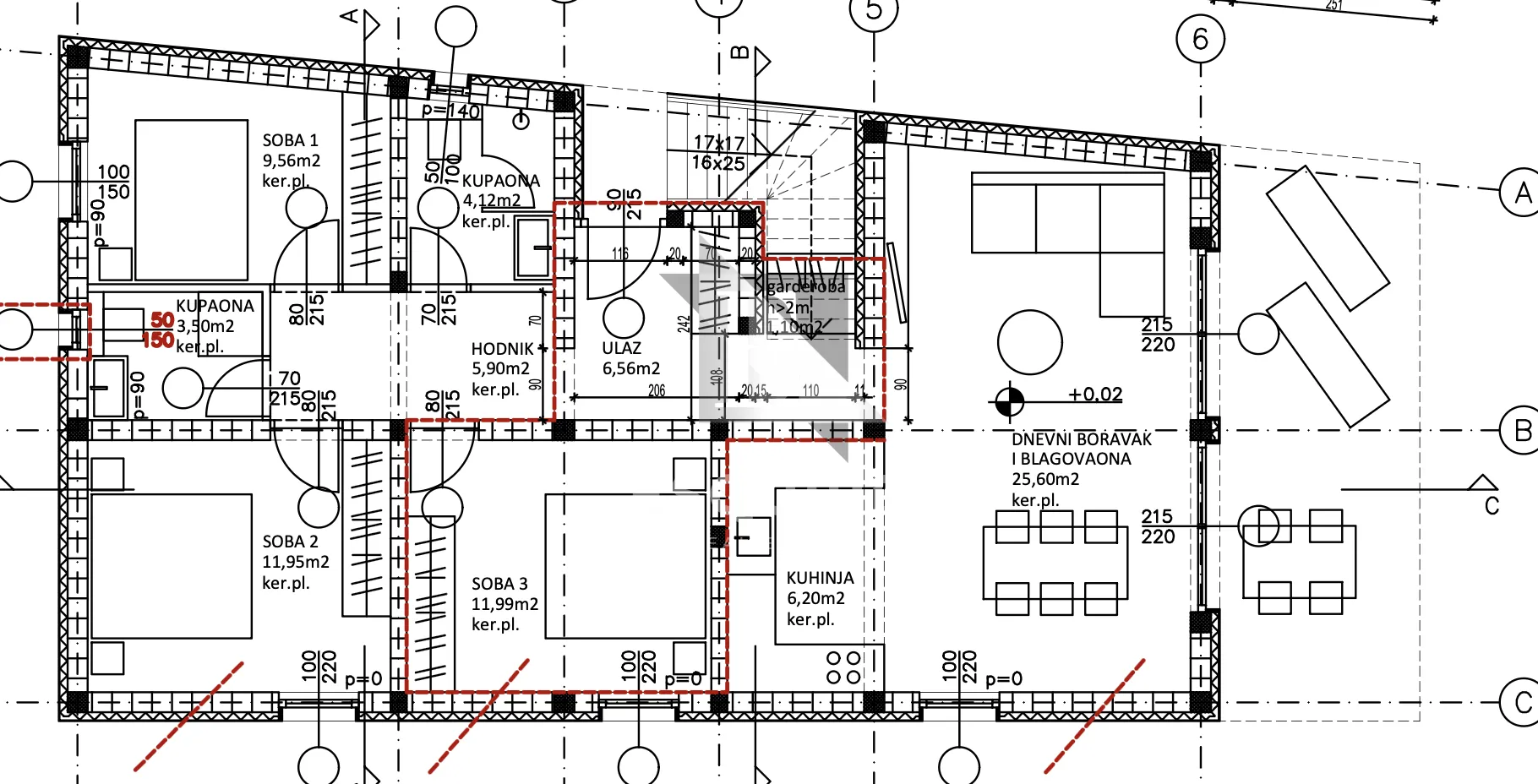 pag - mandre trosoban apartman s bazenom - 110m2 - slika 10