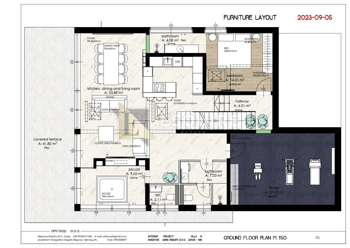 zaton - luksuzna četverosobna vila 1. red do mora - 260m2 - slika 8