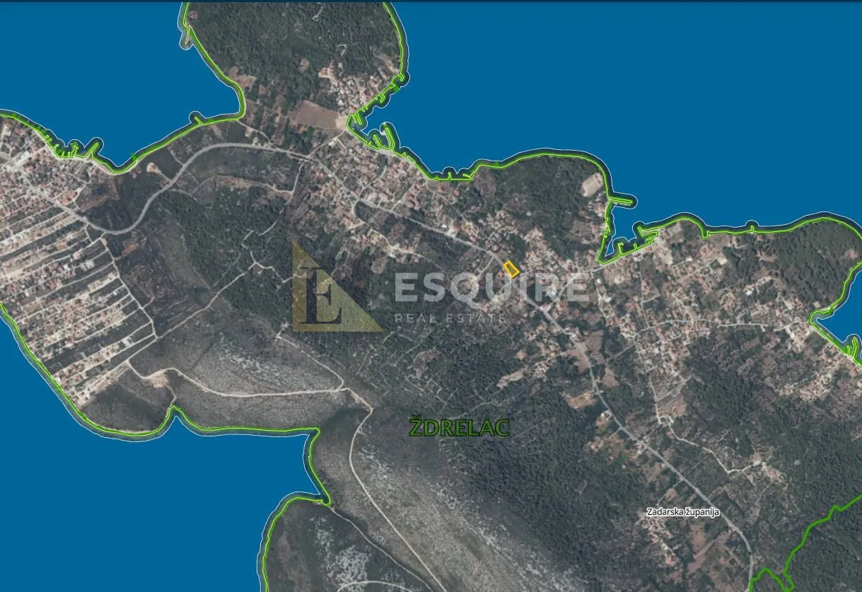 ŽDRELAC - PAŠMAN Građevisko zemljište - 1116m2 - Ždrelac, Pašman