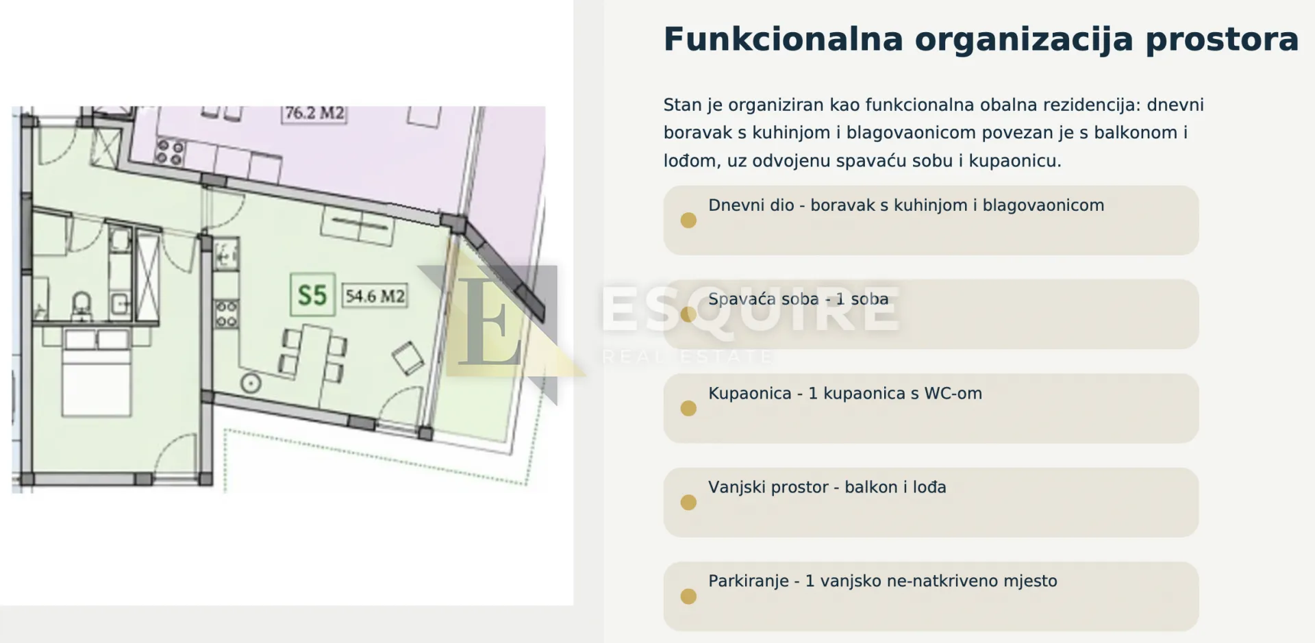 privlaka - lux novogradnja 1. red do mora - jednosoban stan s5 na 1. katu - 55m2 - slika 6