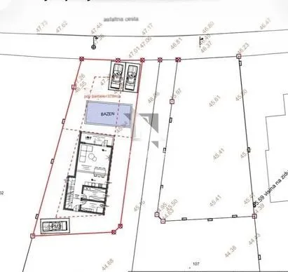 zadar- poljica brig - građevinsko zemljište sa projektom za kuću s bazenom!! - slika 4