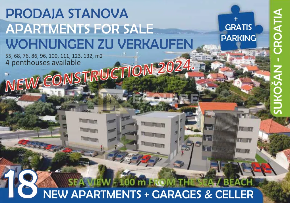 zadar - sukošan - a-s5 - dvosoban penthouse 100m od plaže - 111m2 - slika 36