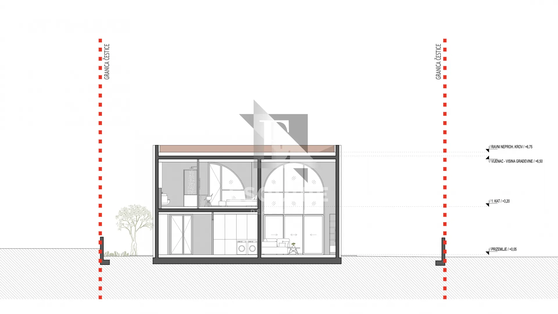 crno - građevinski teren s gotovim projektom obiteljske kuće - 750m2 - slika 18