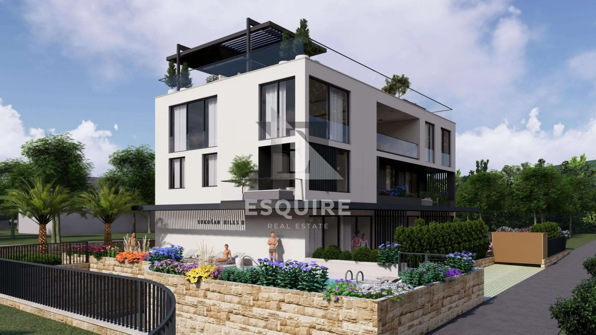 zadar - sukošan penthouse s201 prvi red do mora - 249m2 - slika 36