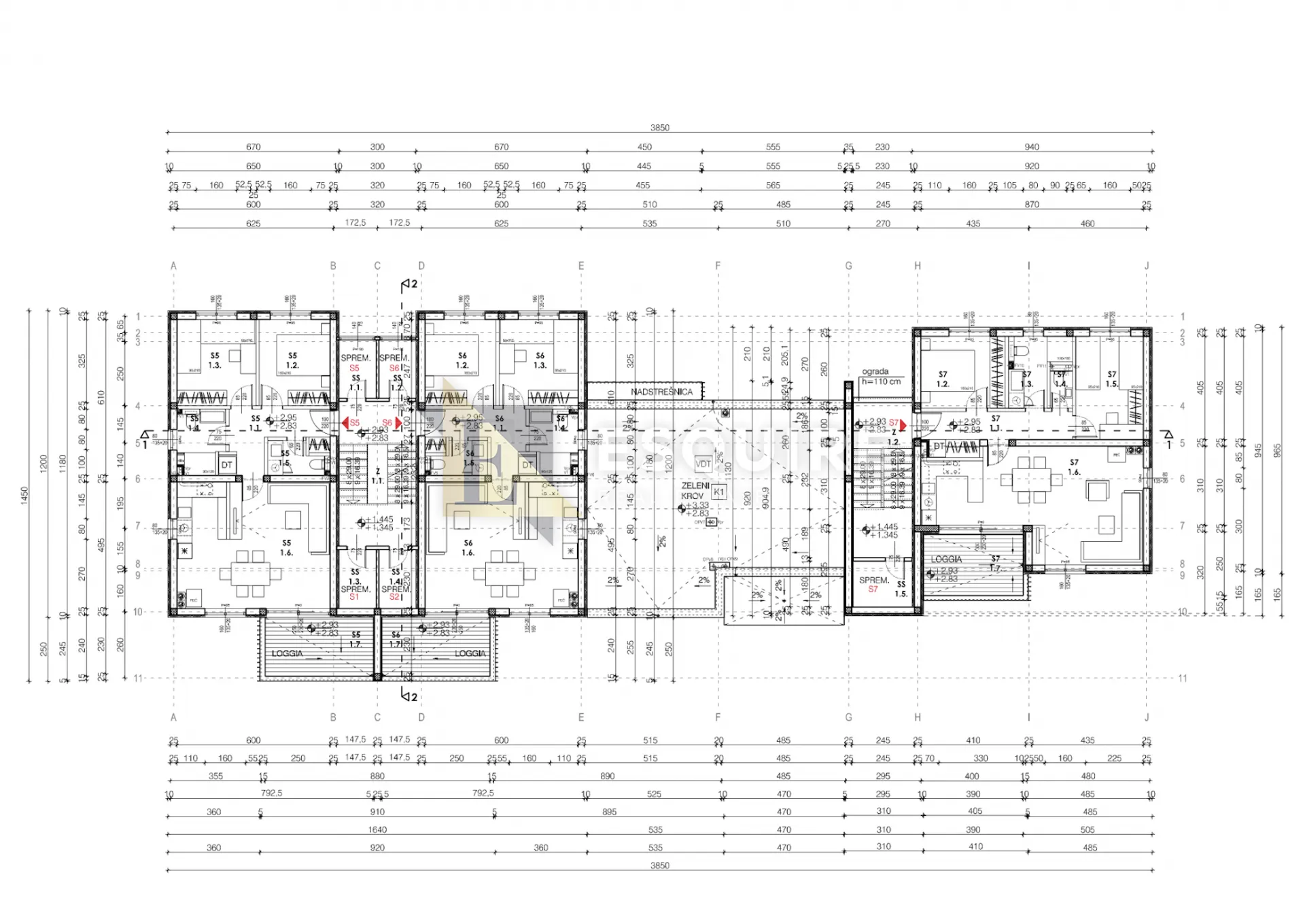 nin-zaton, novogradnja - dvosoban stan s6 na 1. katu, 75 m2!! - slika 19