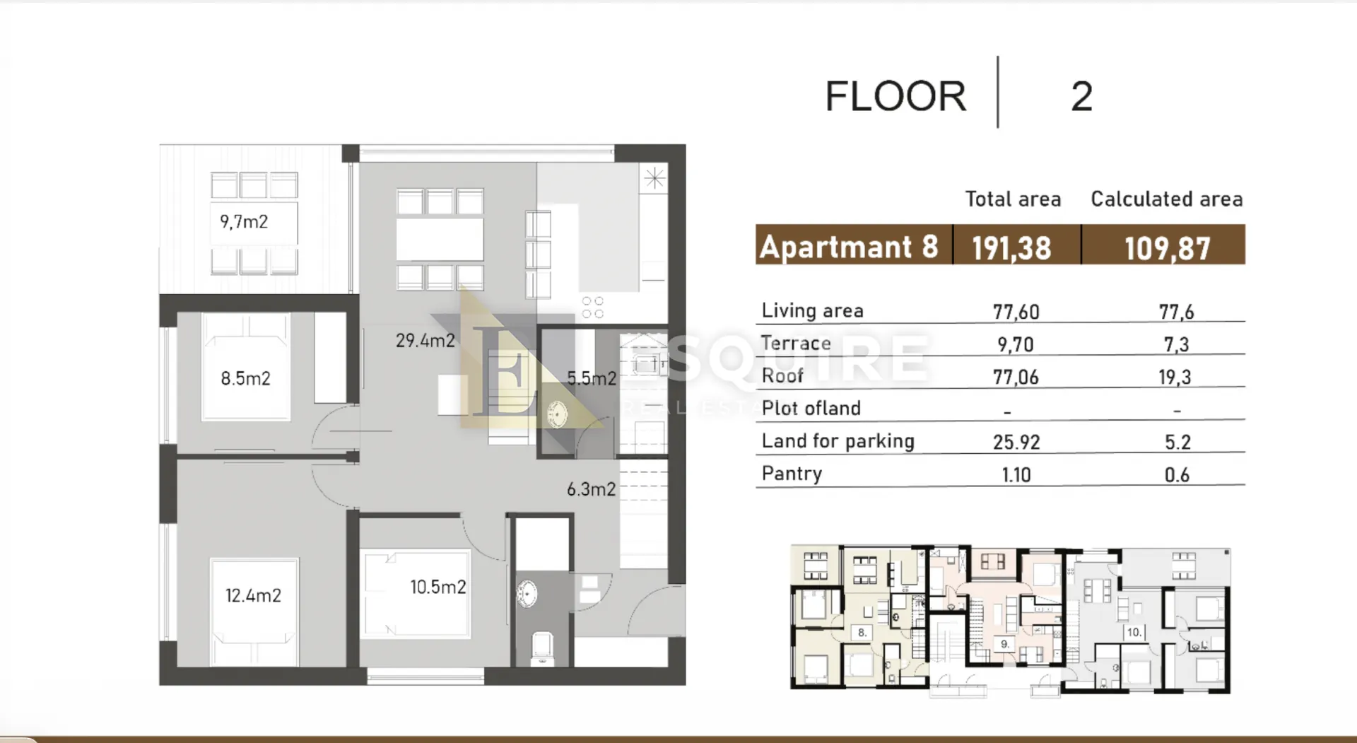 nin - trosoban penthouse s8 u luksuznoj novogradnji 1. kat - 110m2 - slika 24
