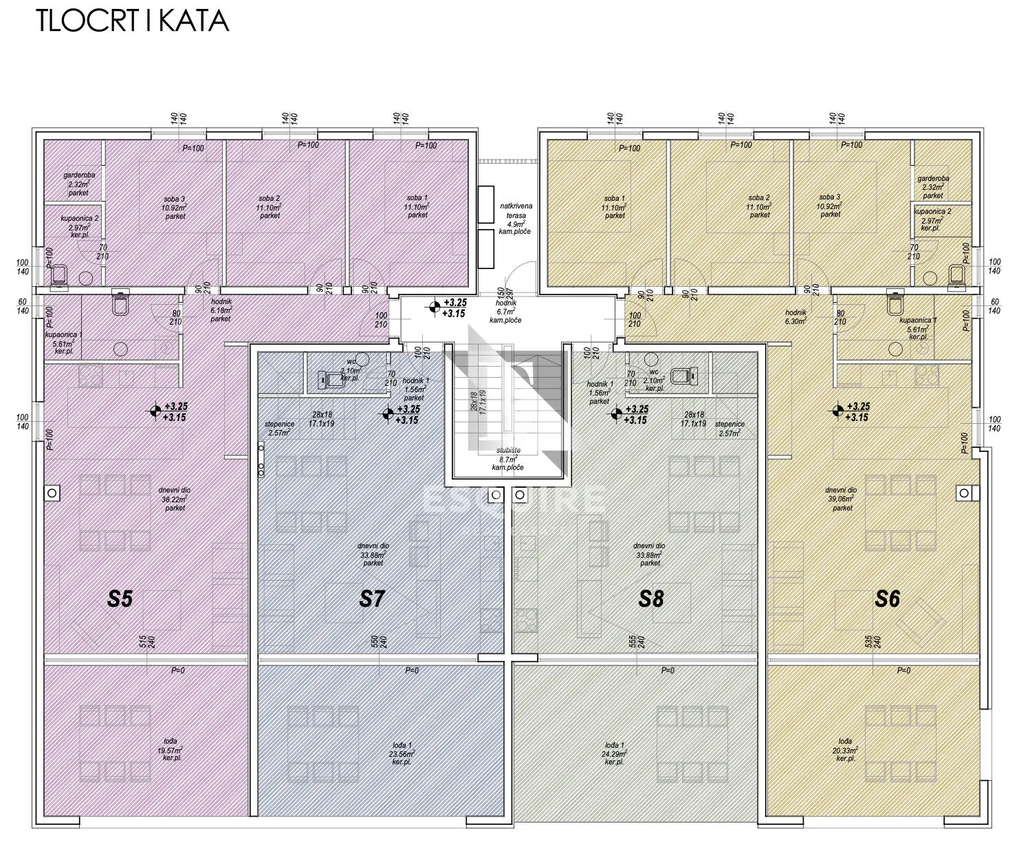 privlaka - trosoban stan s5 na 1. katu, useljivo - 106m2 - slika 26