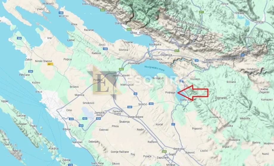 PRIDRAGA - Atraktivno građevinsko zemljište - 950m2 - Pridraga, Novigrad