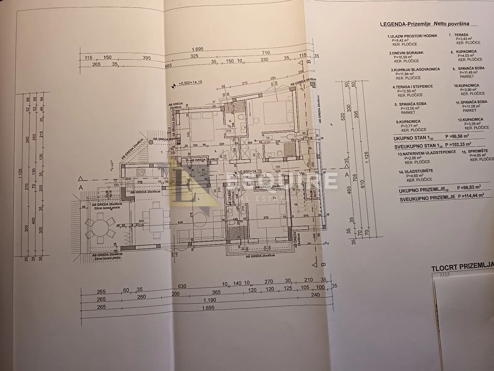 privlaka - mletak - zemljište s dozvolom za kuću - 475m2 - slika 5
