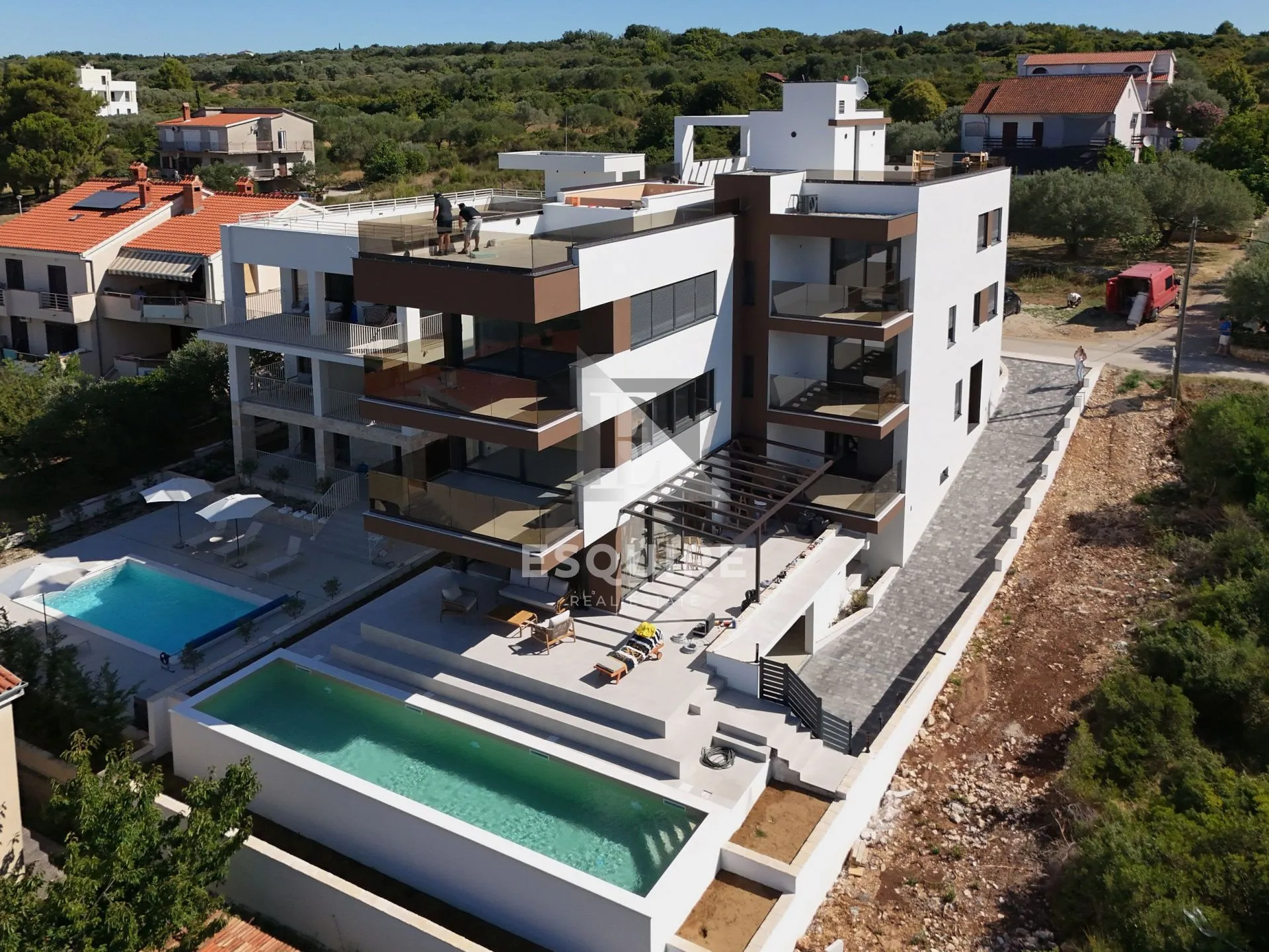 zadar - kožino luksuzan četverosoban stan s1 s grijanim bazenom, 100m od mora - 227m2 - slika 3