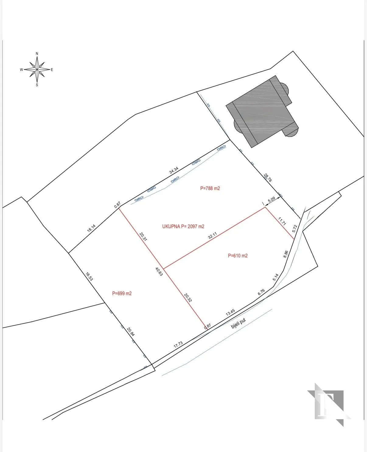 bibinje - građevinsko zemljište od 1398 m2 s pogledom na more !! - slika 6